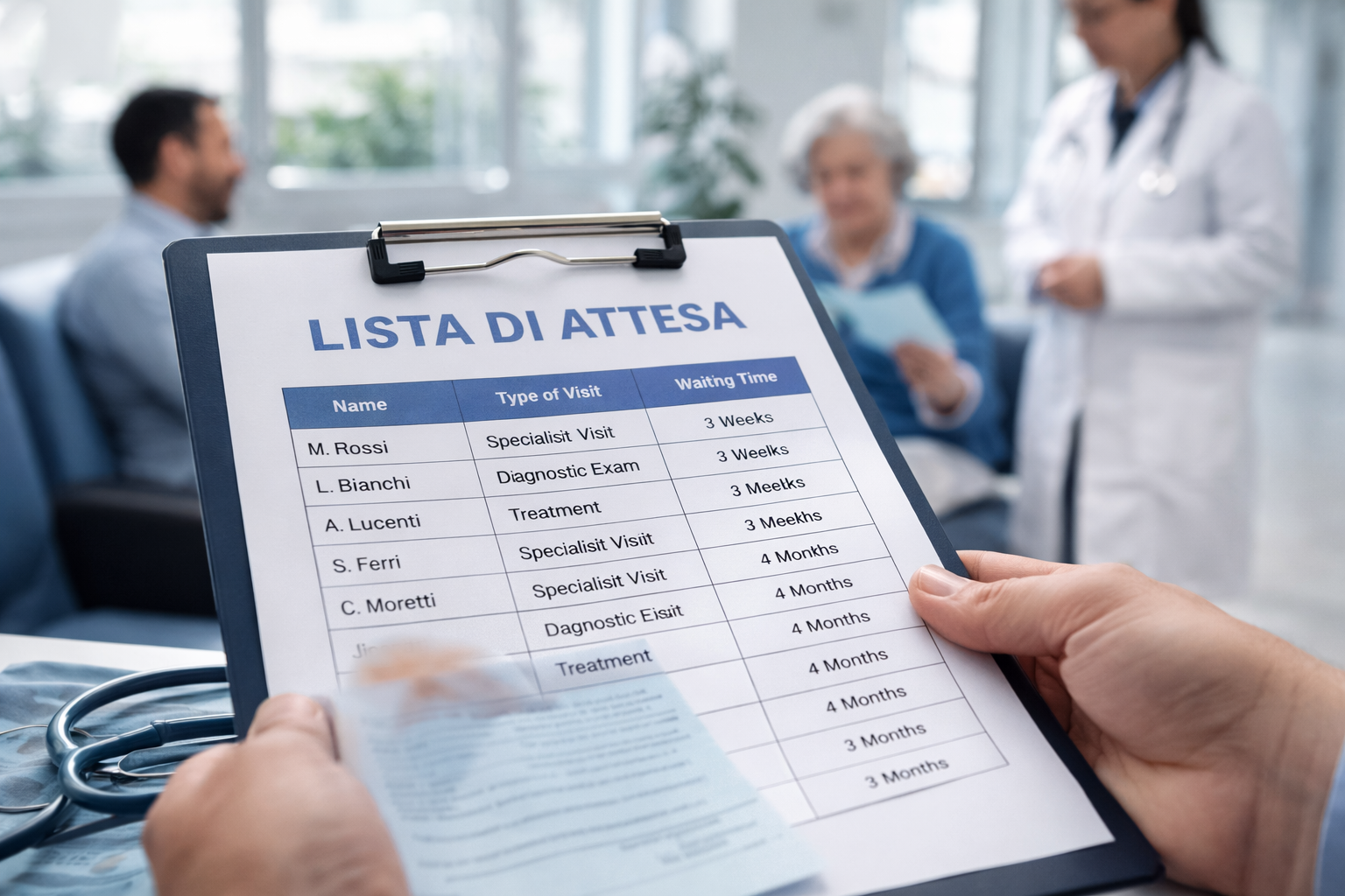 Scopri di più sull'articolo Liste di attesa nel sistema sanitario: quali sono i diritti dei cittadini